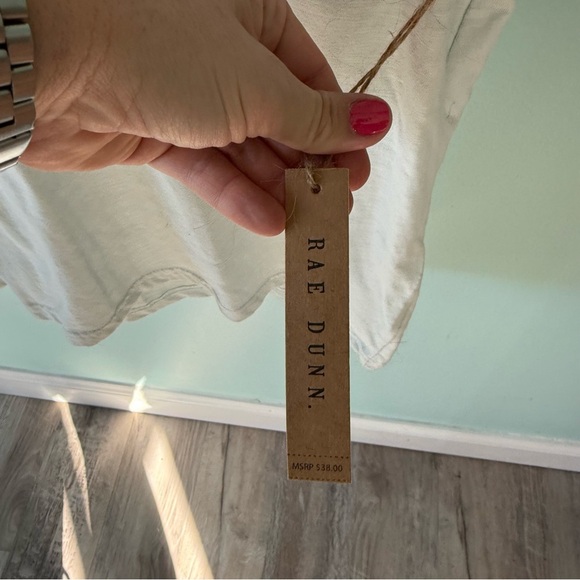 New With Tags Rae Dunn Light Blue Graphic T Shirt Size Medium Plants - Picture 3 of 4